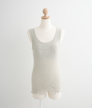 リブカップ付きタンクトップ