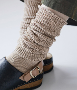 ヤクとオーガニックコットン　おとなのルーズソックス