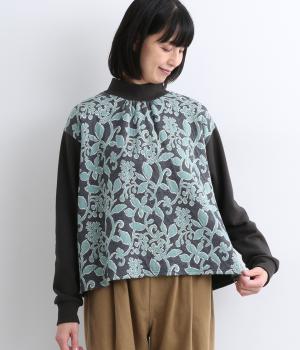 裏毛モックネックプルオーバー