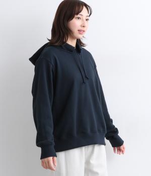 コットンセントラル裏毛後付けフードプルオーバー