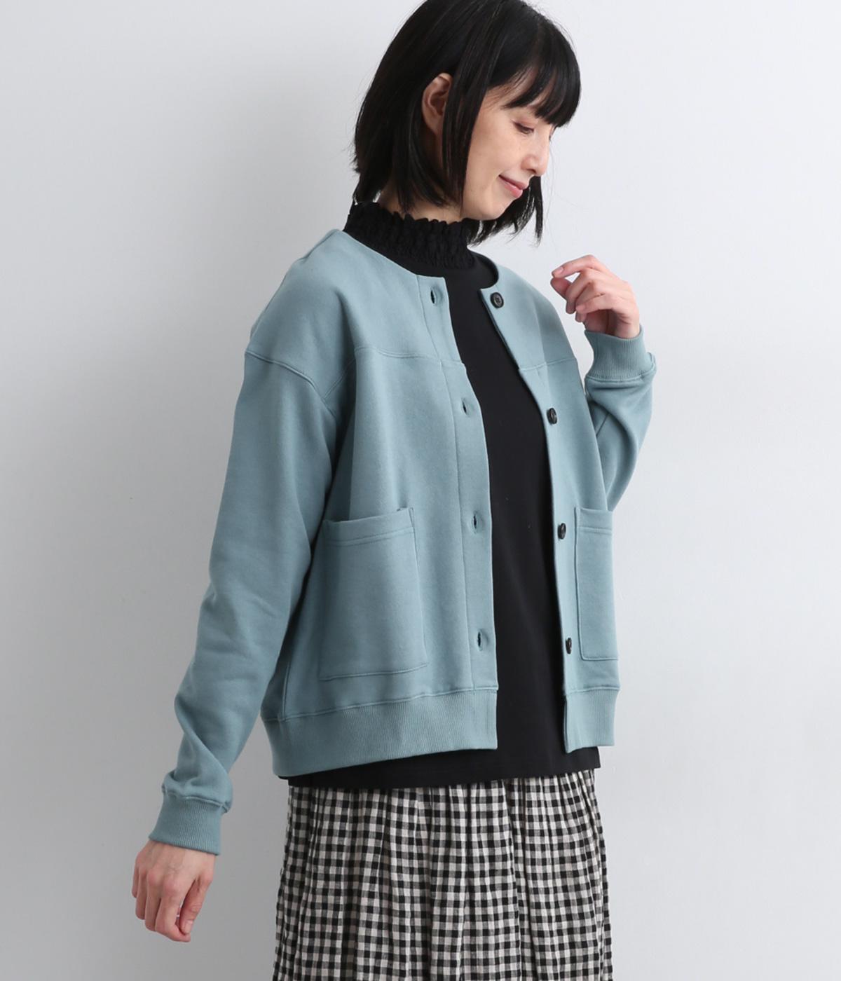 コットン裏毛クルーネックカーディガン（chloro sister）の商品詳細