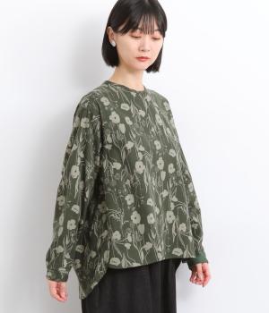 ビエラ起毛花柄クルーネックプルオーバー