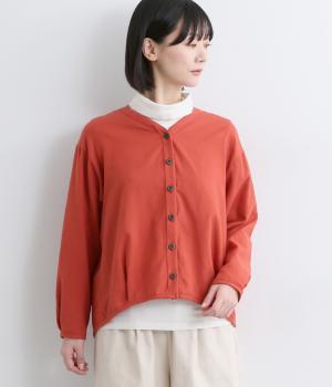 ビエラピーチ起毛タックカーディガン(レッド-F)