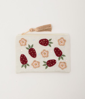 uloco ウエストポーチ　刺繍いちご柄　新品 いちご刺繍ポーチS（artipur）の商品詳細