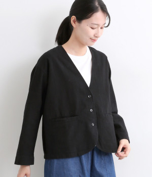 ワンウォッシュリネンジャケット