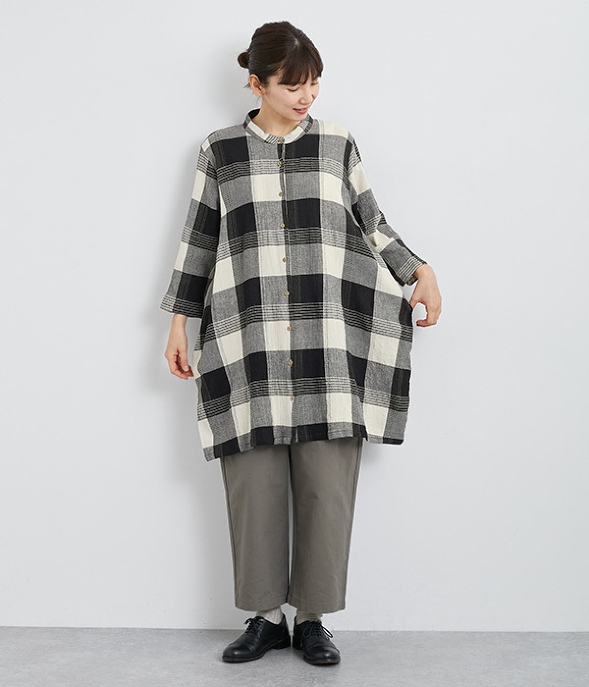 【新品タグ付】BURBERRY コットン チェック ワンピース ひざ丈 チェック BURBERRY】DELILAH チェックギャザーワンピース (Burberry