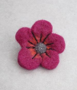 フェルトブローチアネモネ