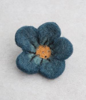 フェルトブローチアネモネ(ブルー-F)