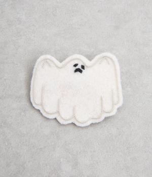 ザリ刺繍ブローチ