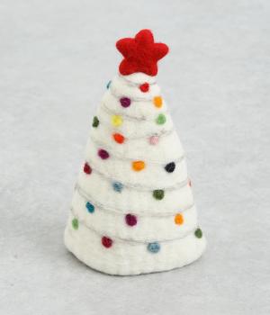 フェルトツリー(ホワイト-ONESIZE)