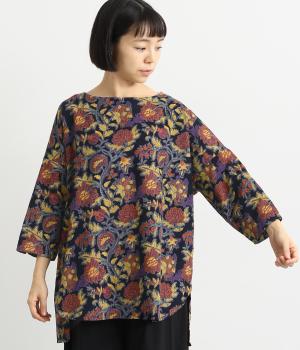 インドのお花プリント・ベビーコールラフ・チュニック