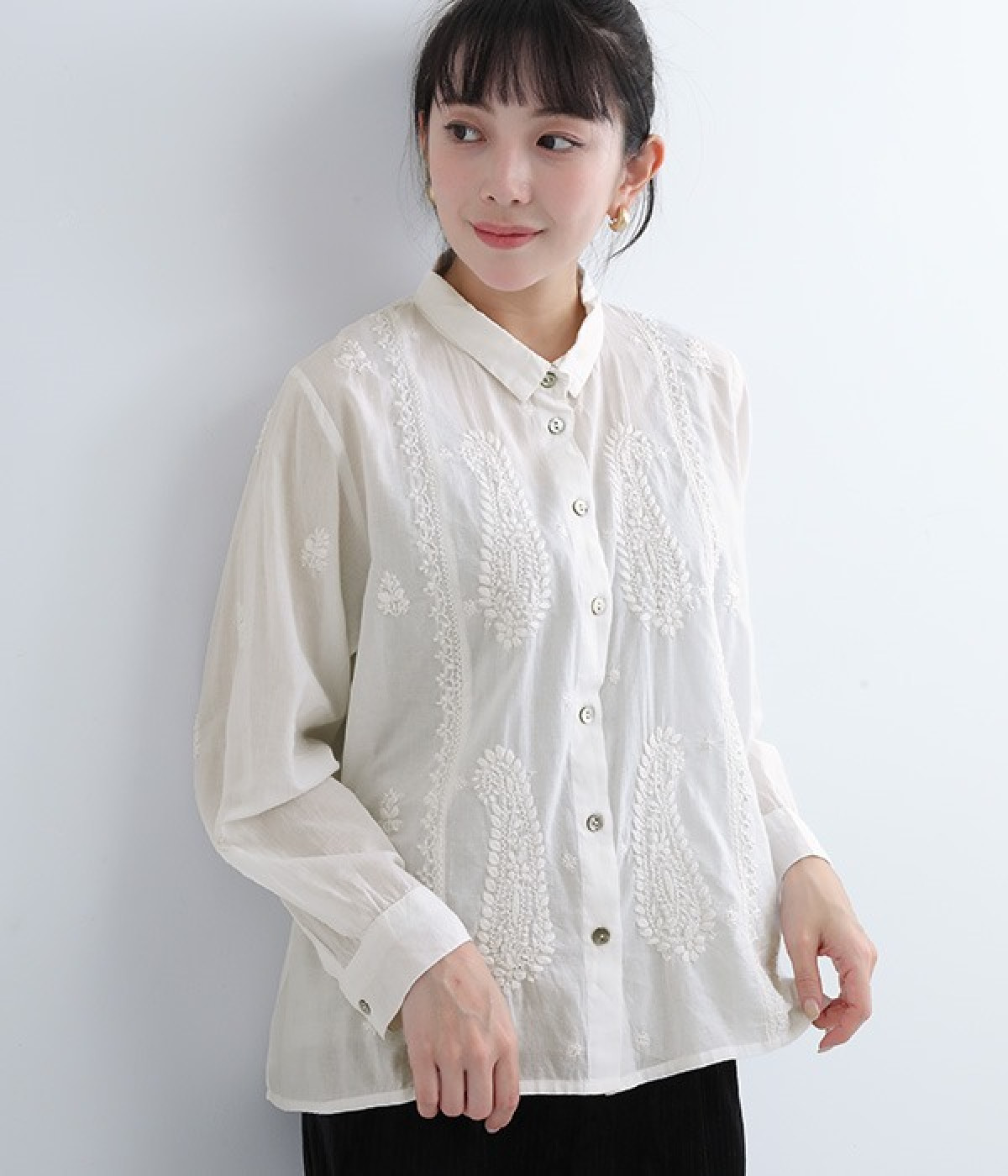 ペーズリーラクノウ刺繍ブラウス（GA-ON）の商品詳細