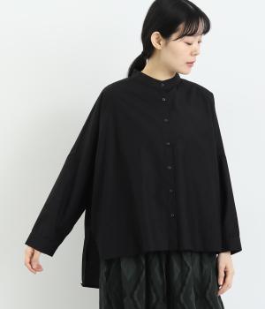 環コットンシルクドロップスリーブワイドブラウス