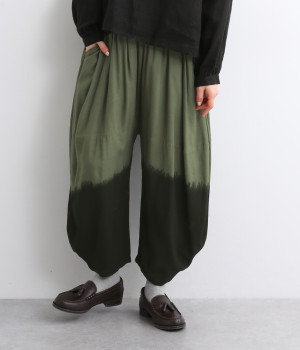 レーヨンバルーンパンツ(カーキ-ONESIZE)