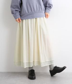 レイヤーギャザーパンツ