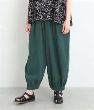 コットン裾ゴムバルーンパンツ