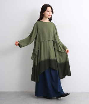 レーヨンイレヘムレイヤープルオーバー(カーキ-ONESIZE)