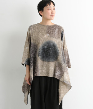 コットン手描き　イレヘムプルオーバー