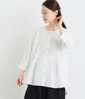 コットンアリ刺繍ブラウス