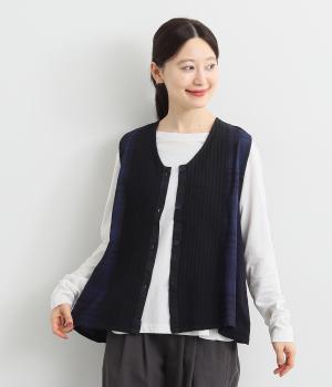 パッチワークノースリーブブラウス