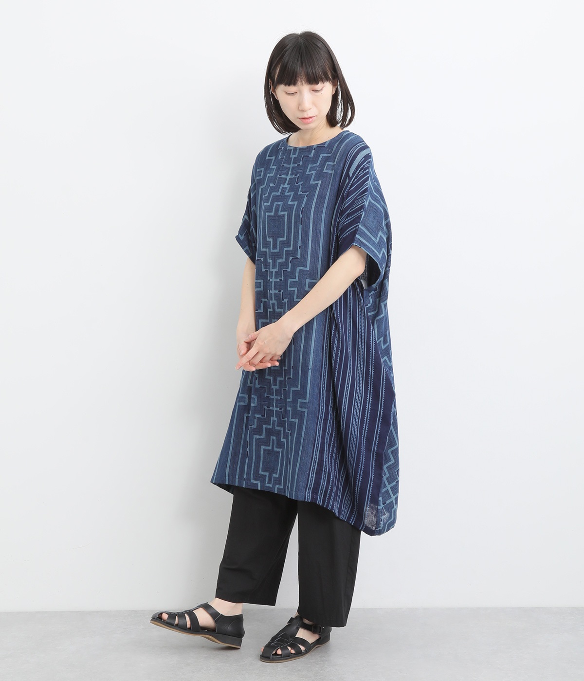 maku textiles 藍染　ワンピース maku textiles 藍染 ワンピース