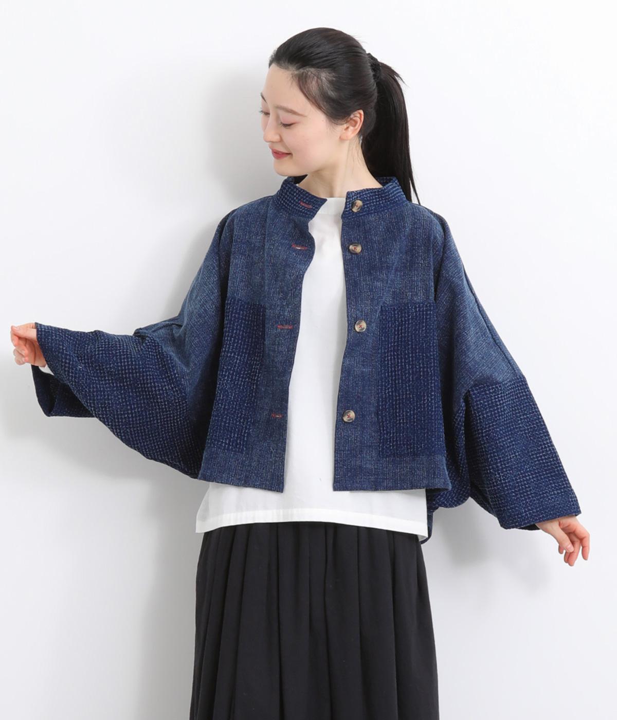藍染コンビ ショートジャケット（MALAIKA）の商品詳細