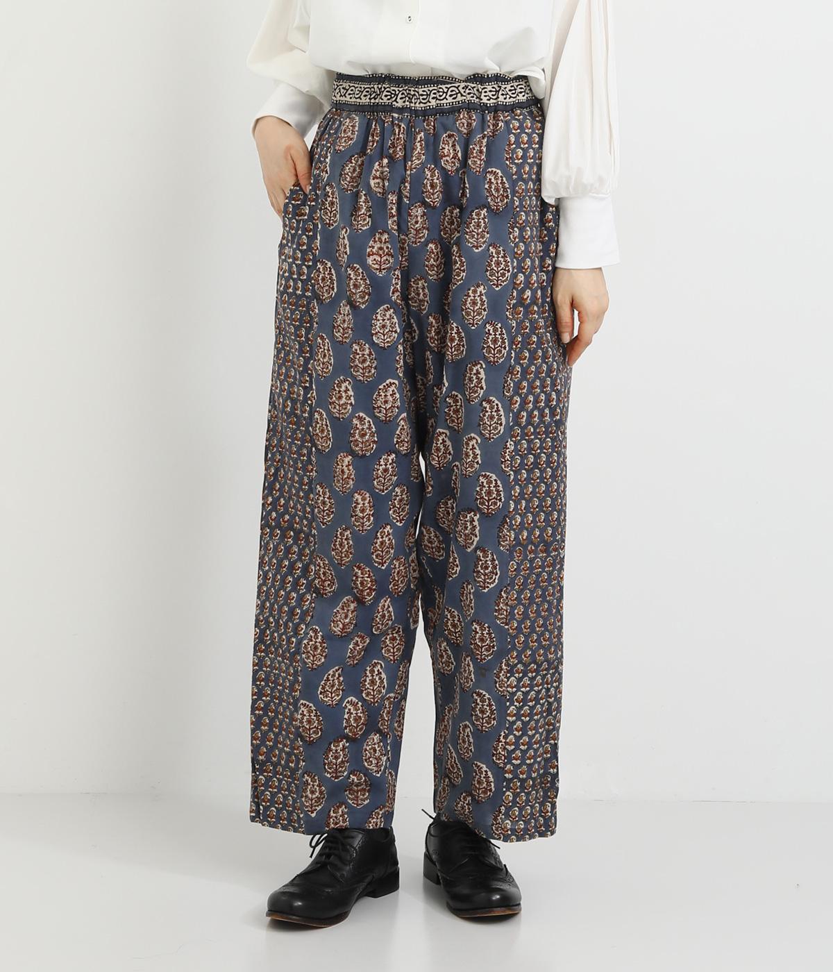 バグルーペイズリープリントパンツ(ネイビー-F)