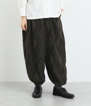 イカット柄ジャカードパンツ