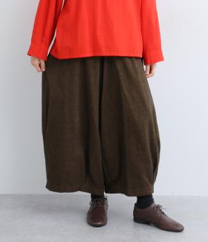 メランジタックパンツ(ブラウン-F)