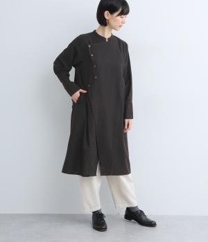 ストーンウォッシュチュニック(ブラック-F)