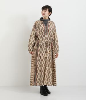 バグルーペイズリープリントワンピース(ナチュラル-F)