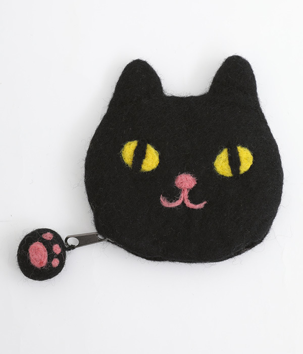 フェルト シェイプポーチ(クロネコ-ONESIZE)