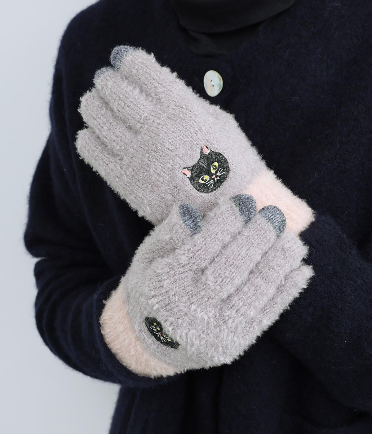 スマホ手袋(クロネコ-F)