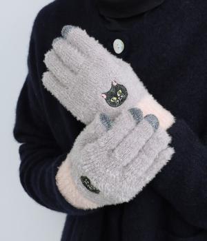 スマホ手袋(クロネコ-F)