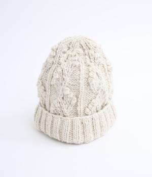 ネパールニット　キャップ(ナチュラル-F)
