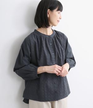 コットンキャンブリックダイアブラウス