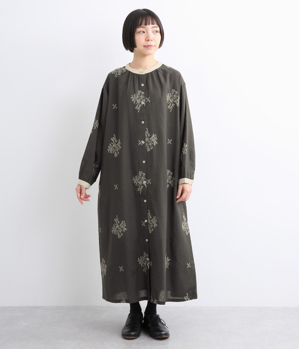 ハンドメイド　日本製上質コットンリネンワンピース コットンリネンフラックスクラッシーワンピース（PORINA）の商品詳細