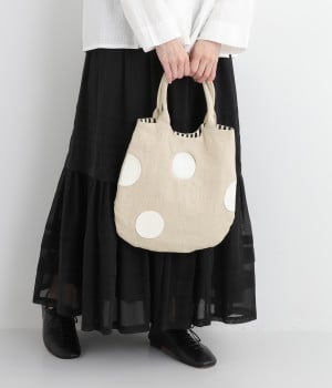 Random dots flat バッグ