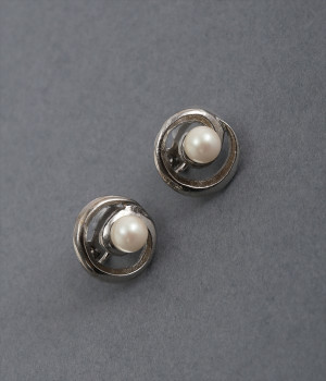 circle　pearl　イヤリング
