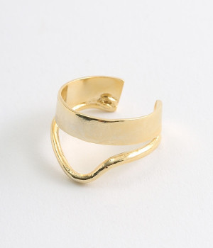 volume　2連リング(ゴールド-ONESIZE)