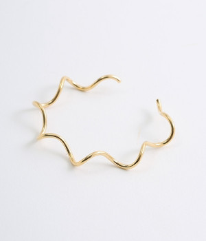 wave　line　バングル(ゴールド-ONESIZE)