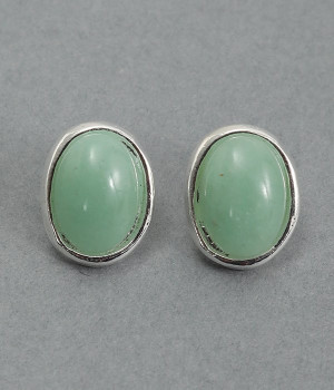 natural　stone　ball　ピアス(アベンチュリン-ONESIZE)