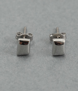 petit　rectangle　ピアス(シルバー-ONESIZE)
