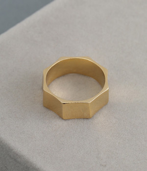 octagon　リング(ゴールド-ONESIZE)