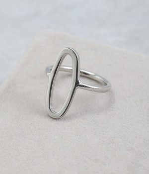 metal oval リング(シルバー-ONESIZE)
