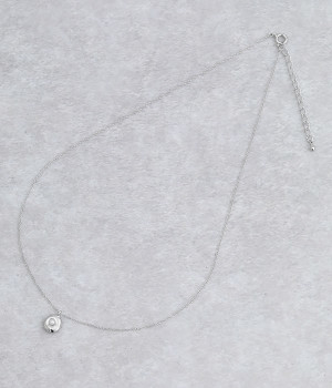 pearl×metal ネックレス(シルバー-ONESIZE)