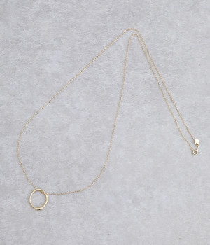 ring＆chain ネックレス(ゴールド-ONESIZE)