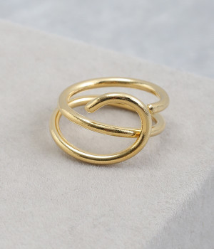 line design リング(ゴールド-ONESIZE)