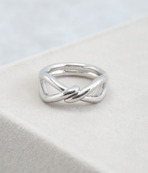 metal knot リング