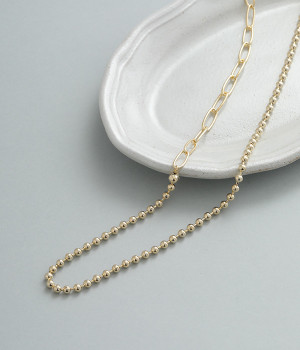 mix chain ネックレス(ゴールド-ONESIZE)